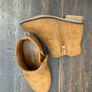 Cat & Jack Brown Kids Zipper Boots